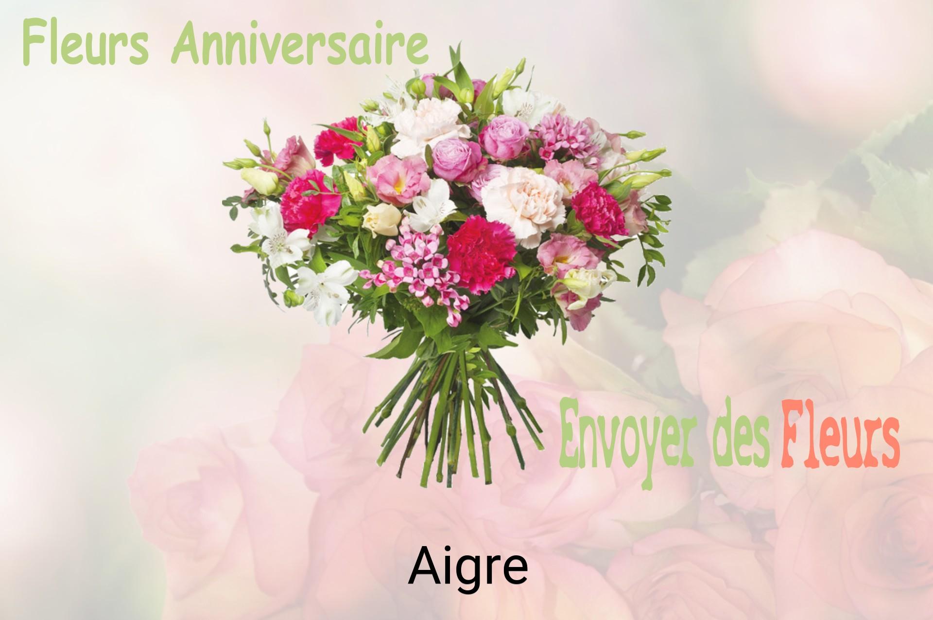 Bouquet de fleurs d’anniversaire livré à Aigre
